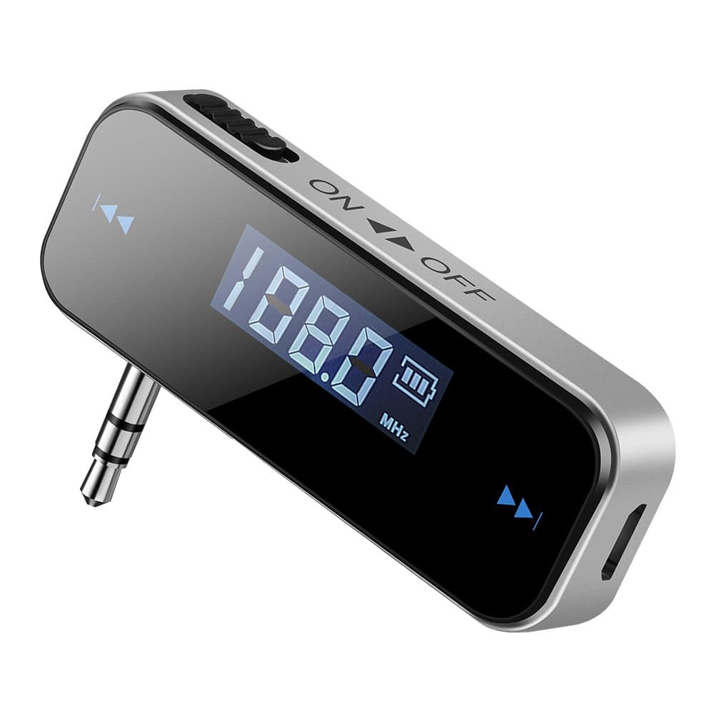 Teswell Universal 3.5mm In-Car Wireless FM Transmitter Audio Adapter Car Kit For iPhone iPod iPad, MP3/MP4 and Other Smartphones