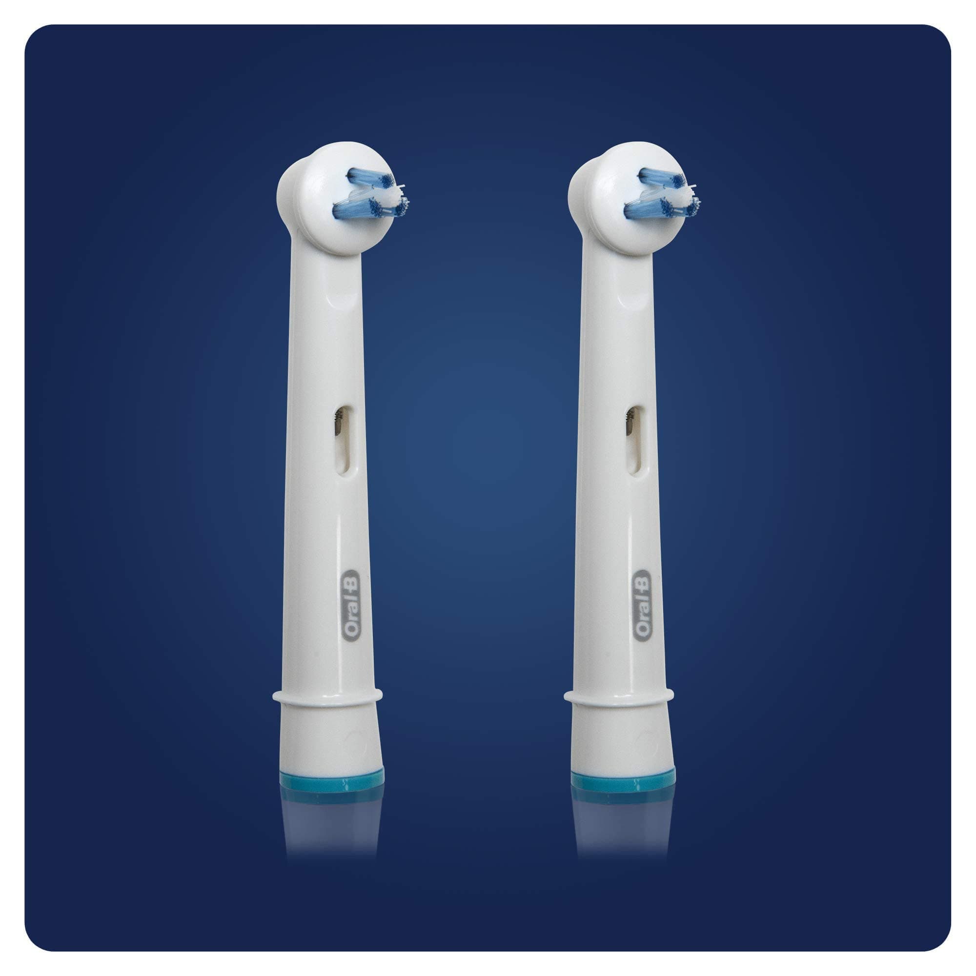 Oral-B Interspace Electric Toothbrush Head, Deep Plaque Remover, Pack of 2 Toothbrush Heads, Cleans Between Teeth, White