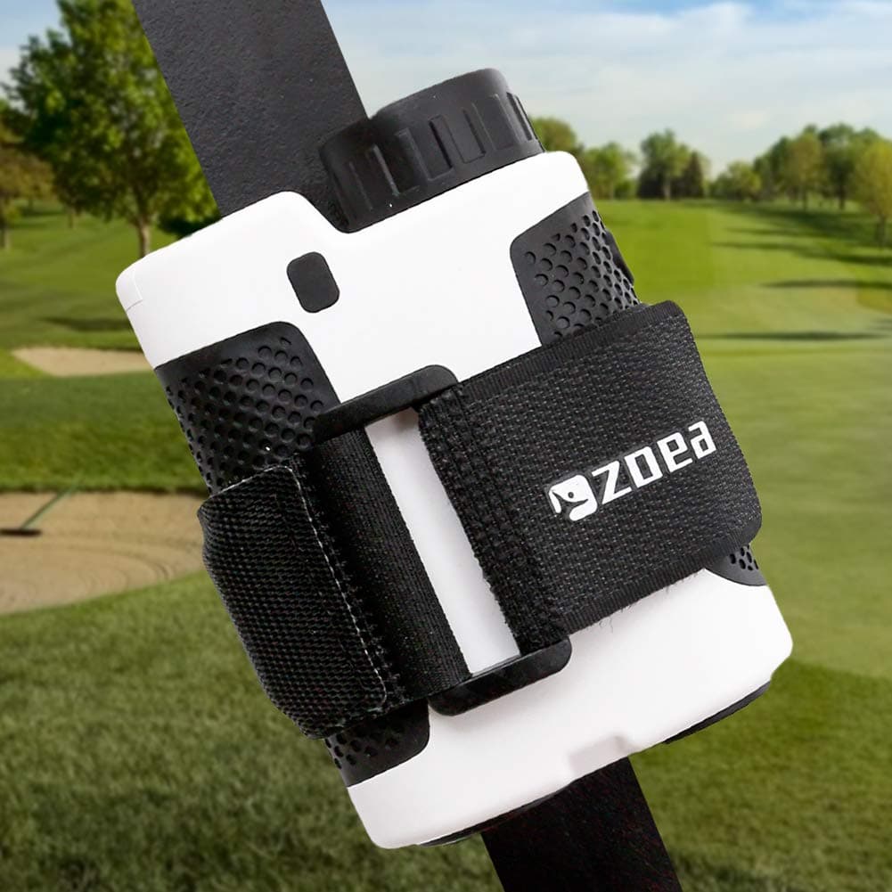 Magnetic Rangefinder Mount Strap for Golf Cart Railing, Adjustable Rangefinder Mount/Holder/Strap/Band with Strong Magnet Securely Attach to Most Rail/Bar/Frame of Golf Cart
