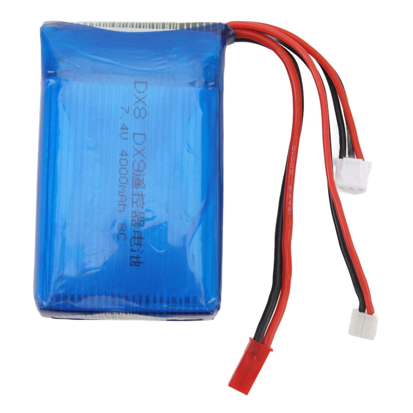 4000mAh 7.4V Transmitter Remote Control Battery forTX Transmitter DX8 DX9 Remote Control, Remote Control Battery Built in Protection Mechanisms, for RC Cars Airplanes