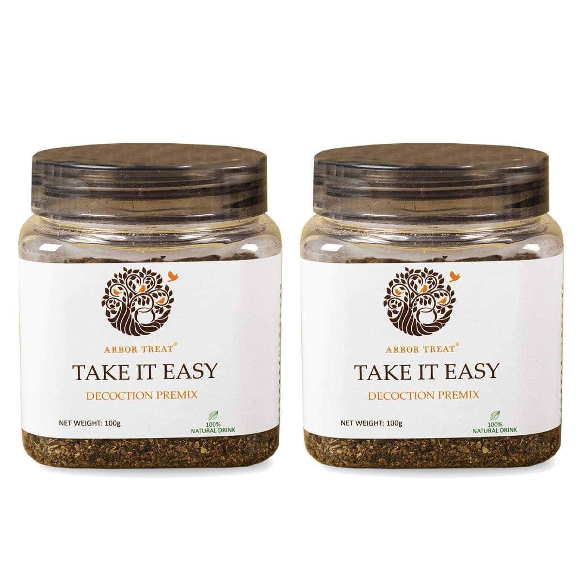 ARBOR TREAT Quick Digestion Support Kadha Take It Easy Jar | Decoction Premix, 100 g (Pack of 2)