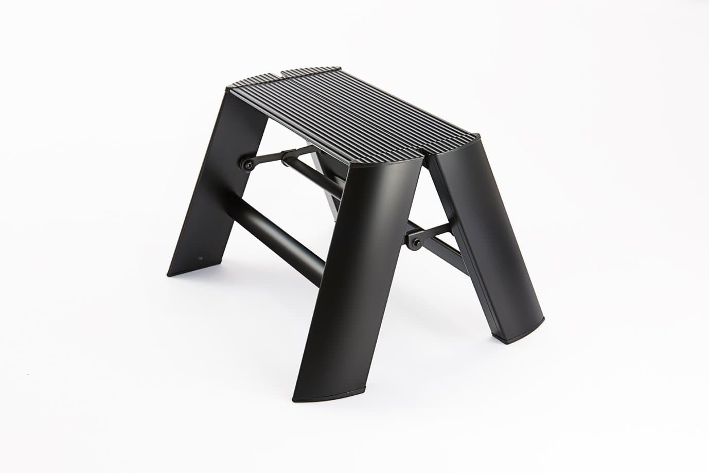 HasegawaLadders Lucano Step Ladder, 1-Step Black