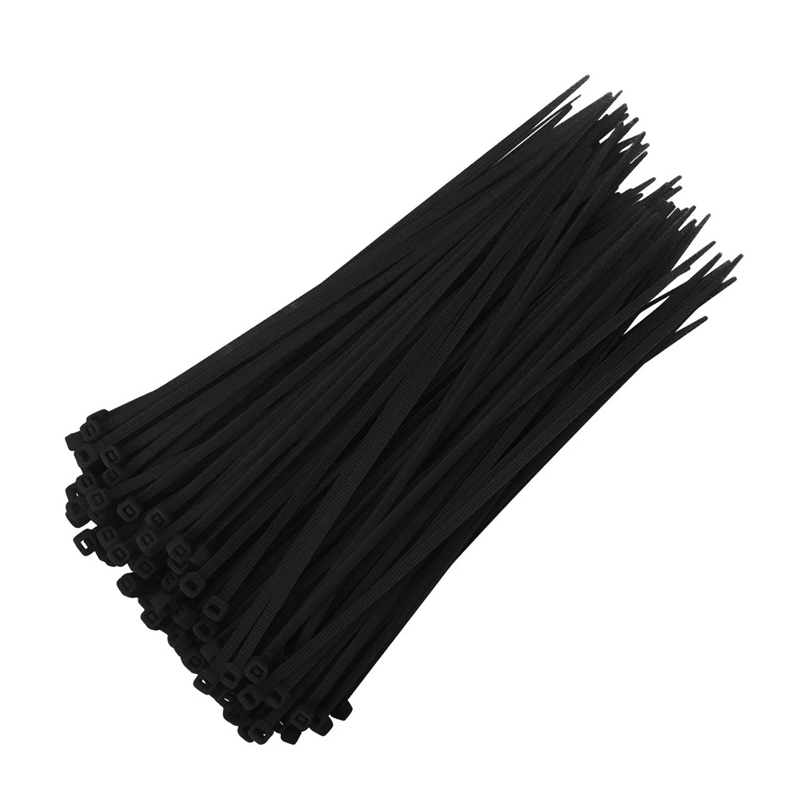 100pcs Cable Zip Ties Heavy Duty 4 Inch, Premium Plastic Wire Ties with 18 Pounds Tensile Strength, Self-Locking Black Nylon Tie Wraps for Indoor and Outdoor