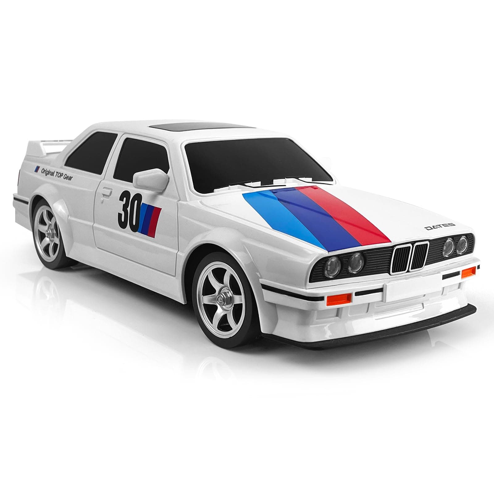 Remote Control Cars 1:16 Scale RC Drift Car 2.4Ghz 30KM/H High Speed 4WD RTR Racing Car with Drift Tires LED Lights 2PCS Rechargeable Batteries RC Sport Cars Toys for Adults Boys Girls Kids Gift