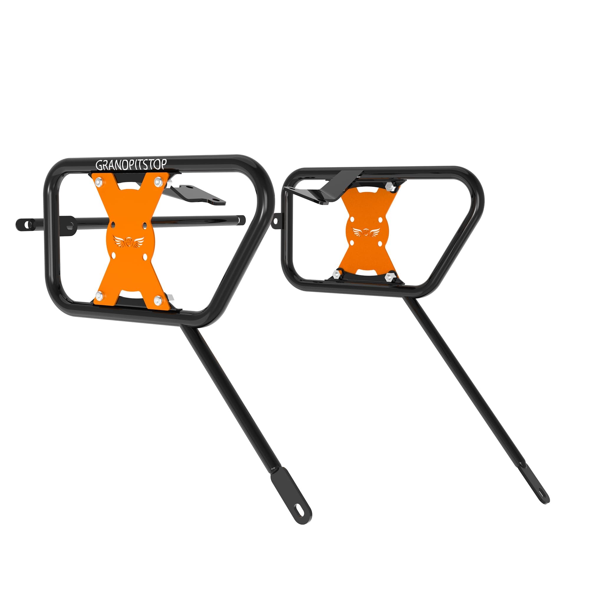 GRAND PITSTOP Saddle Stay (Pair) - Black/Orange for KTM - ADV 250