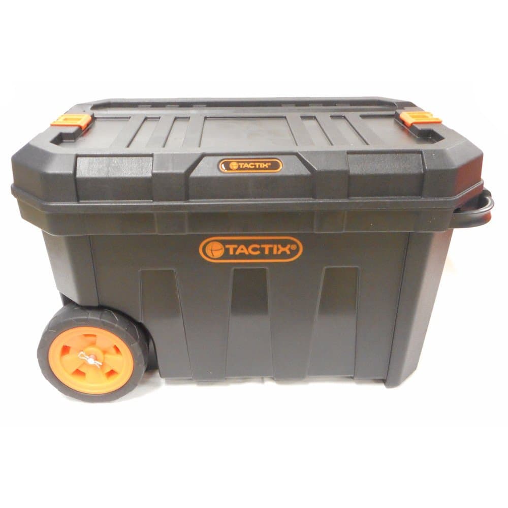 Tactix2In1 Tool Box With Wheels, Black - Ttx-320310