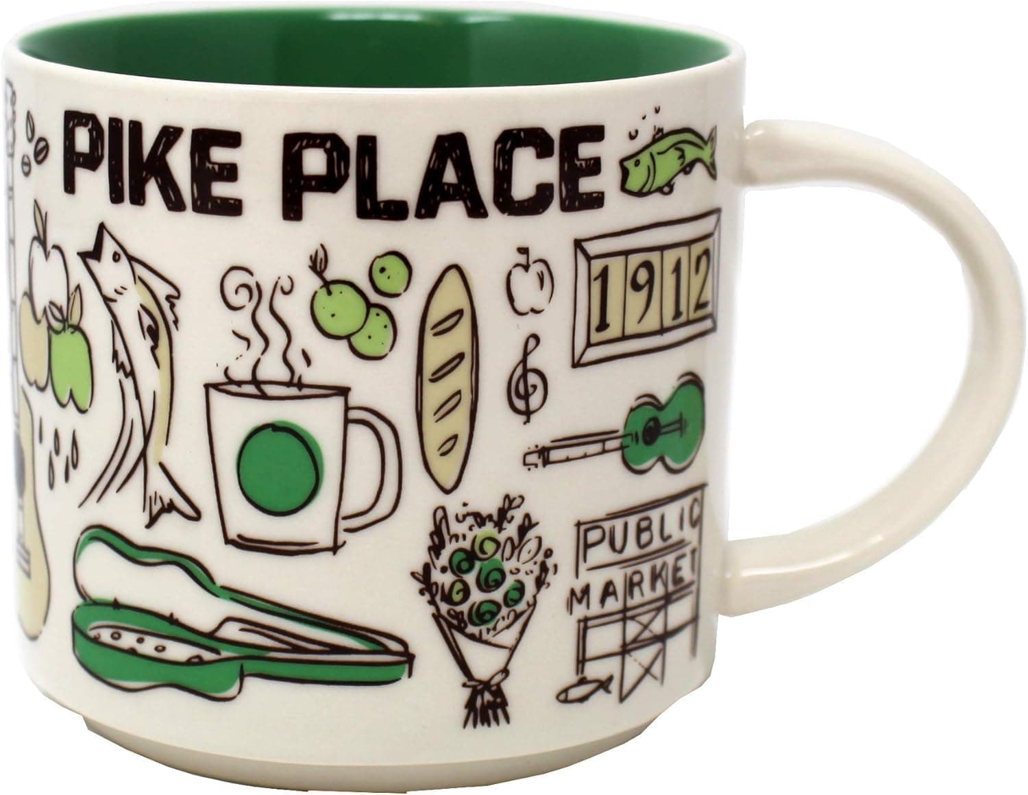 Been There Series Pike Place Ceramic Mug, 14 Oz
