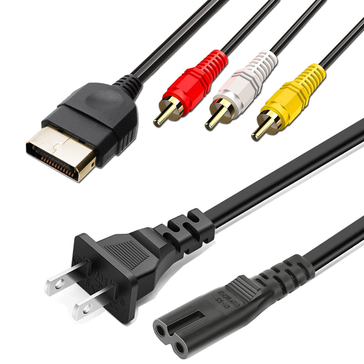 6 ft AV Cable and 5 ft AC Power Cord for Xbox