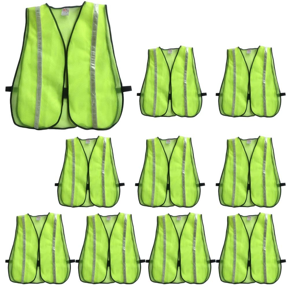zojo High Visibility Safety Vests,Adjustable Size,Lightweight, Wholesale Reflective Vest for Outdoor Works, Cycling
