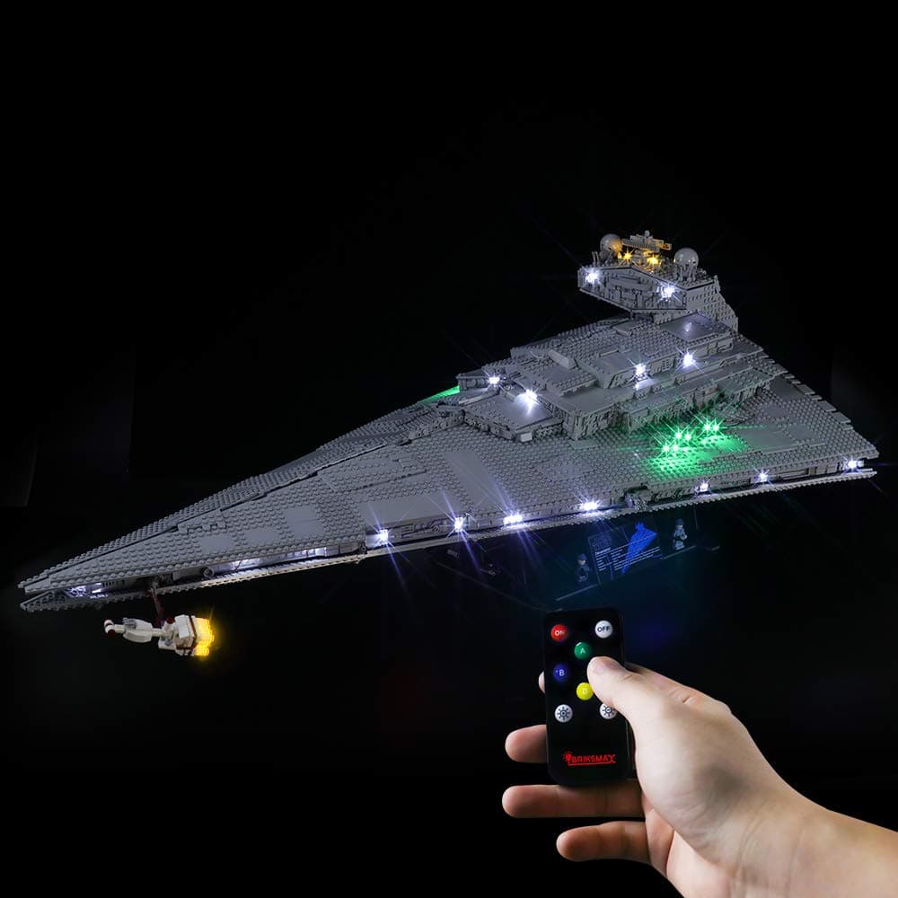 BRIKSMAXLed Lighting Kit for Star Wars Imperial Star Destroyer - Compatible with Lego 75252 Building Blocks Model- Not Include The Lego Set
