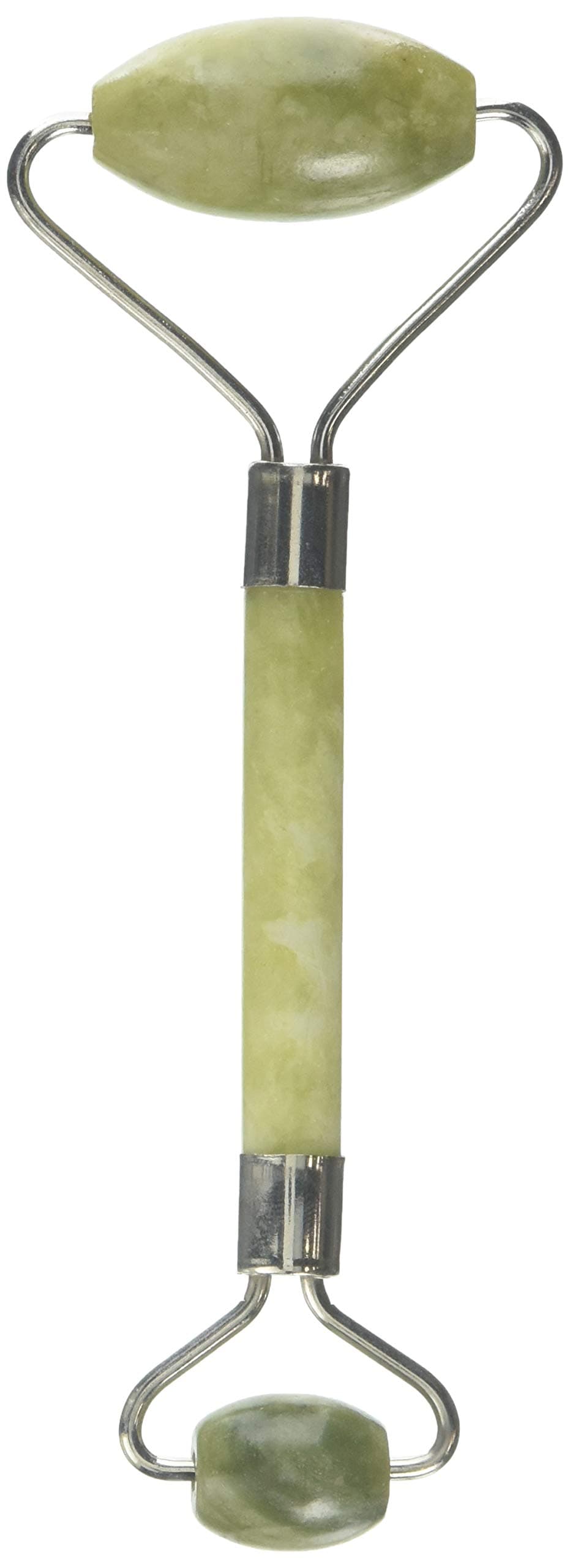 Natural Jade Roller for Face Massage, Certified 100% Authentic Green Jade Stone, Anti Aging Facial Massager