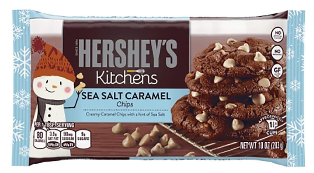 Hersheys Kitchens Sea Salt Caramel Chips, 10oz,