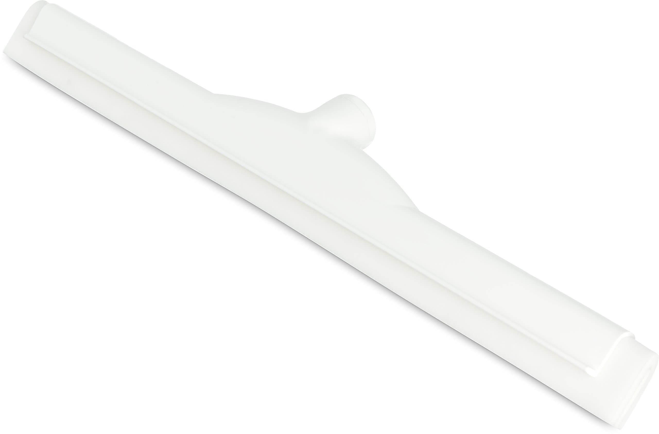 SPARTA 4156702 Plastic Floor Squeegee, Shower Squeegee With Double Foam For Window, Glass, Shower Door, Floor, Windshield, 18 Inches, White, (Pack of 6)