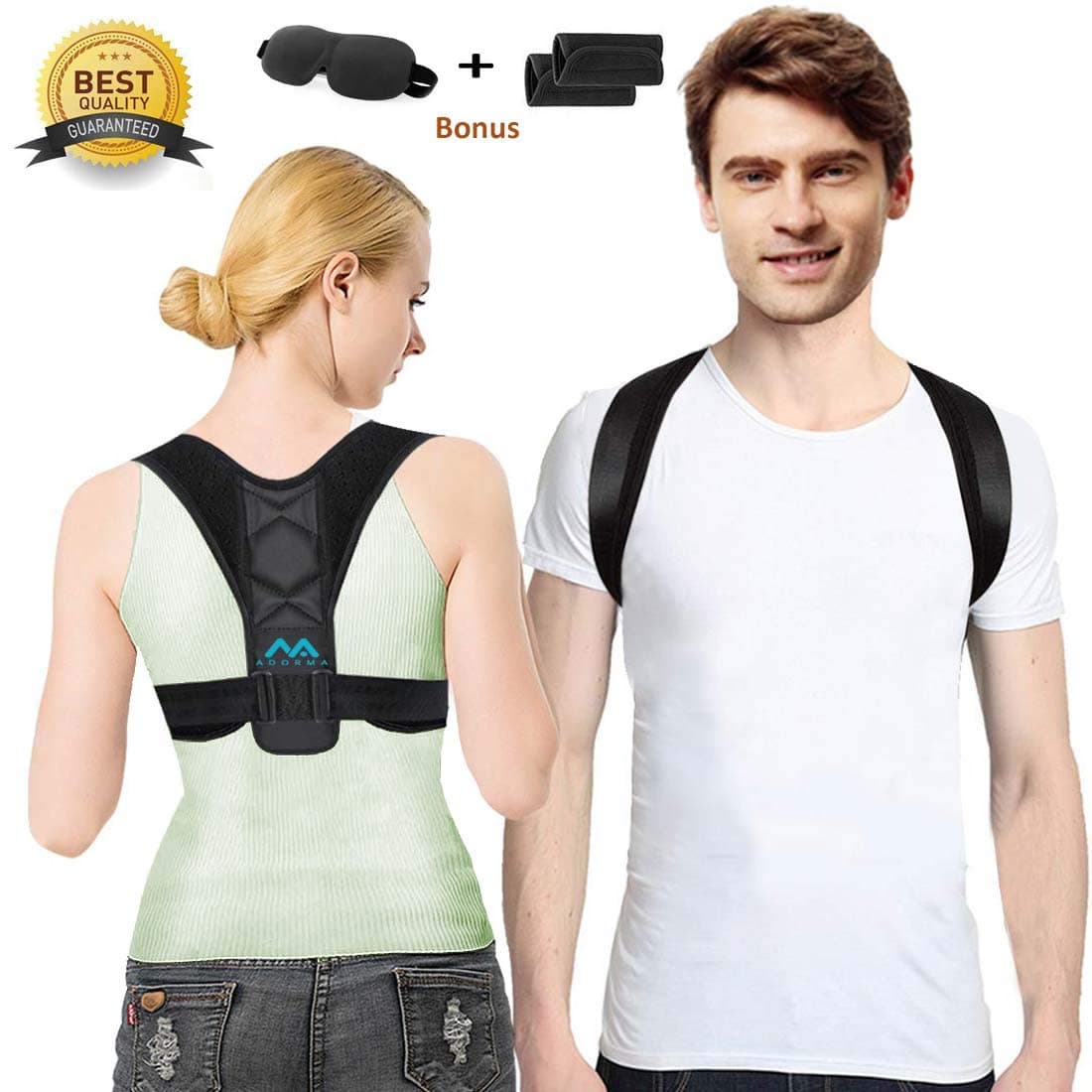 Back Posture Corrector for Women and Men, Posture Brace,Adjustable Shoulder Back Brace Comfortable Posture Corrector for Bad Posture, Back Pain, Neck Pain