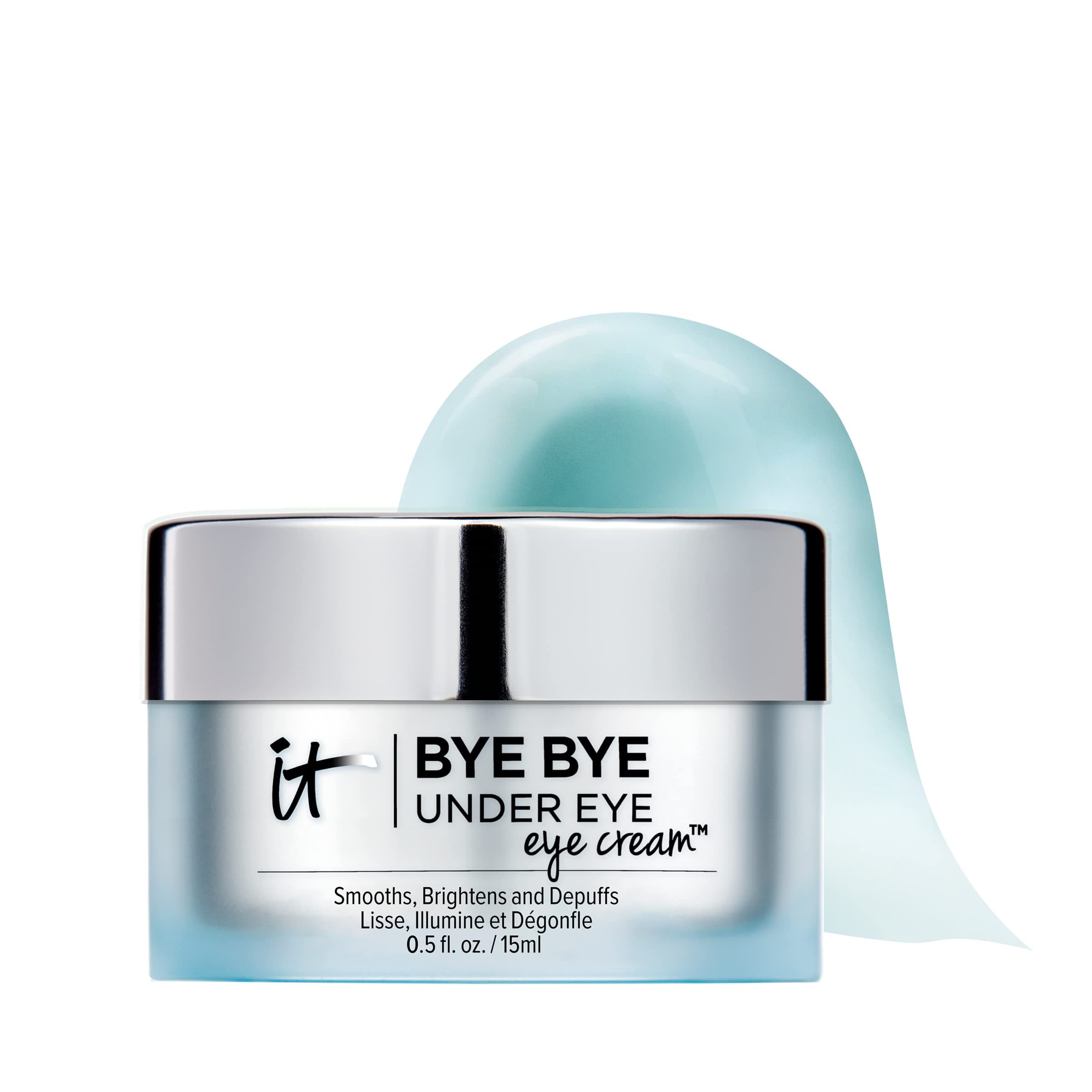 Bye Bye Under Eye Eye Cream - Hydrating, Quick-Absorbing Formula - Smooths The Look Of Fine Lines & Wrinkles, Visibly Brightens Dark Circles - With Hyaluronic Acid - 0.5 Fl Oz