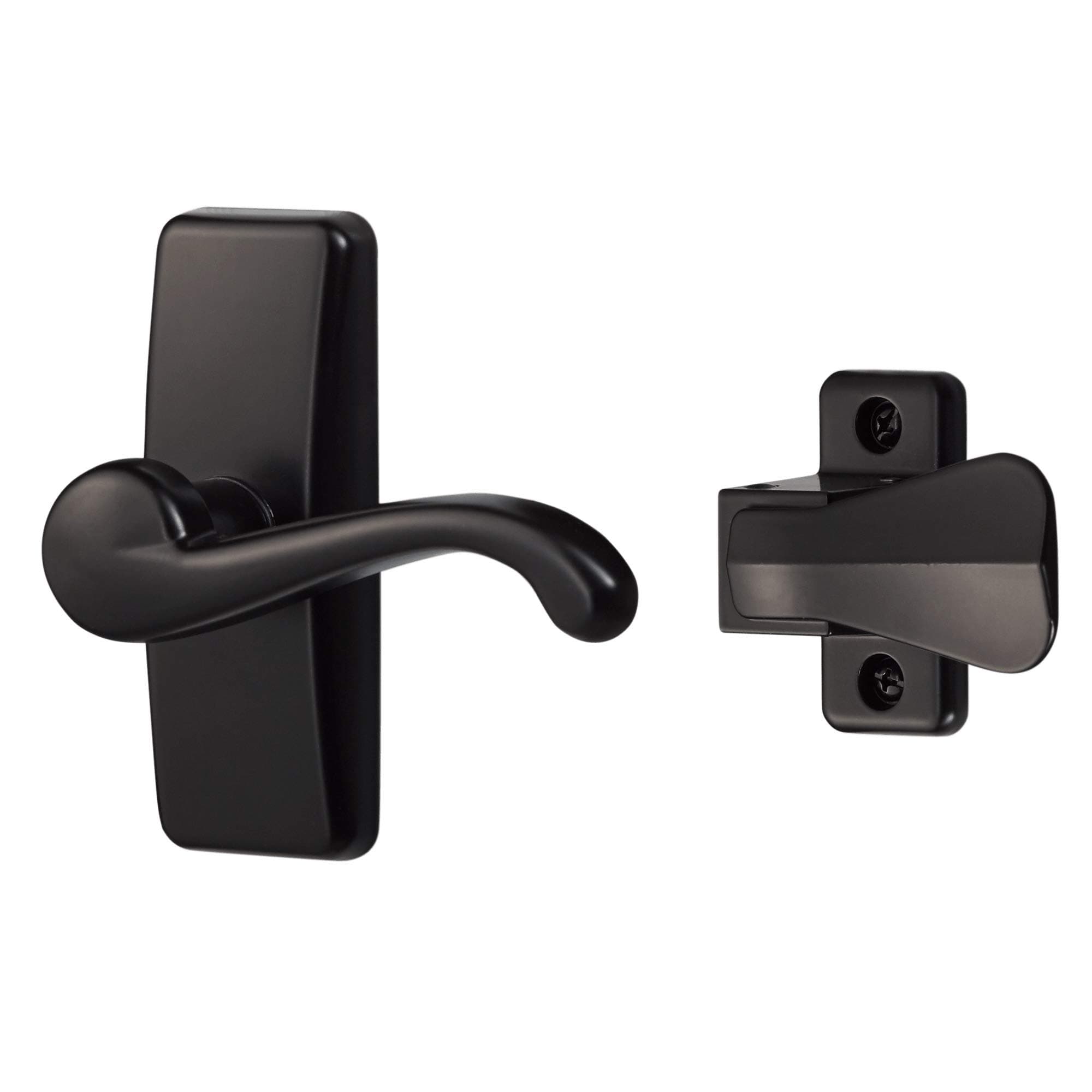 GL Lever Handle Set for Storm Doors and Screen Doors, Storm Door Handle Replacement, Screen Door Handle, Matte Black