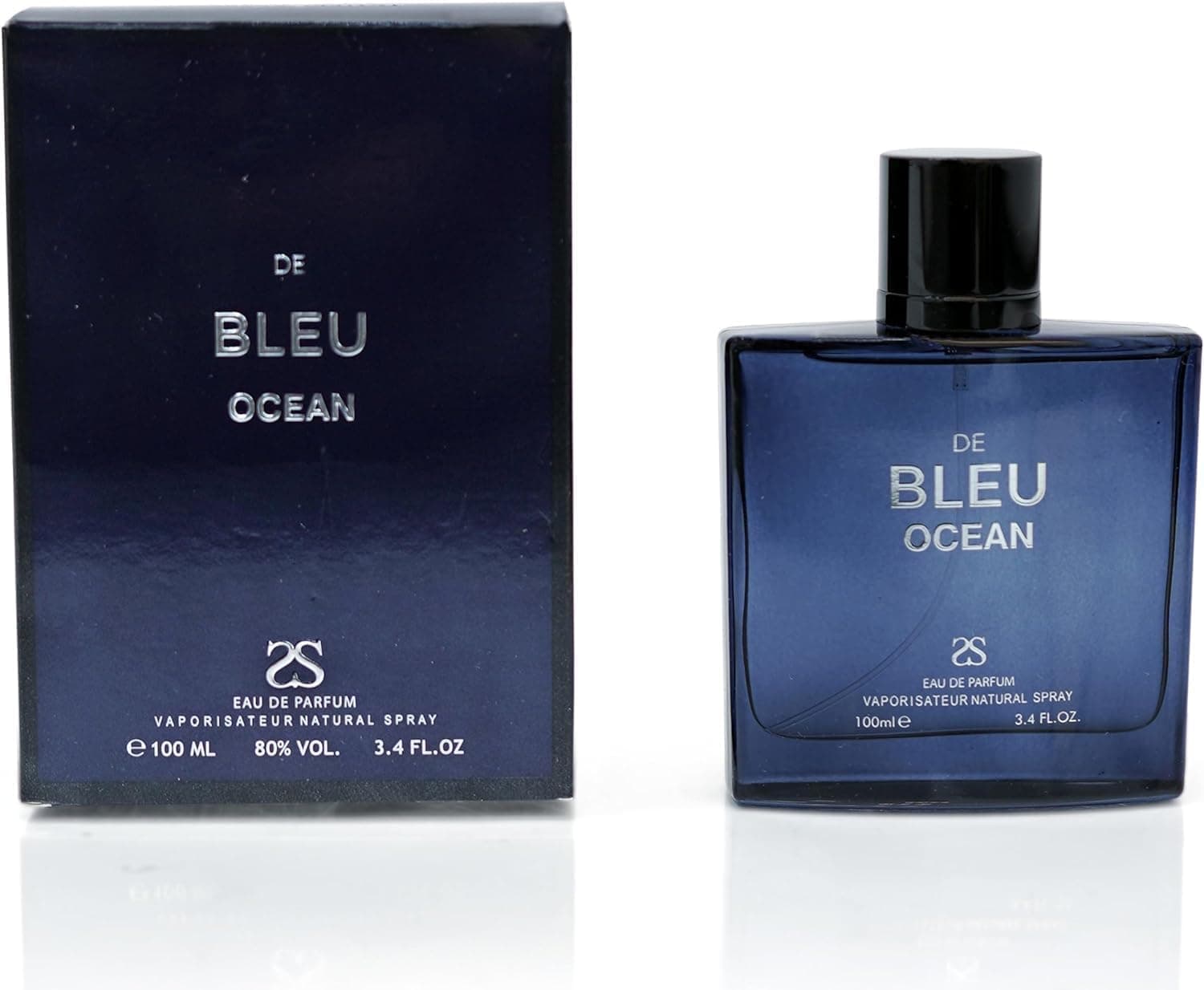De Blue Ocean by Symphony, Eau De Parfum, 100ml-3.4oz, Inspired by Blue DeСhаnеl Luxury Perfume for Men, Long Lasting Fragrance, Citrus Jasmine Woody Masculine, Wide Sillage