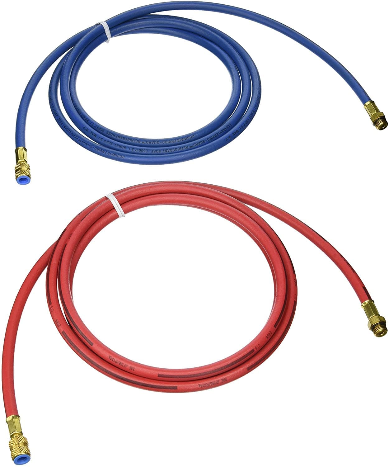 34722 Replacement 9' Long Red and Blue R-134a Enviro-Guard Hose Set for 34788, 34288, and 34134Z RRR Machines