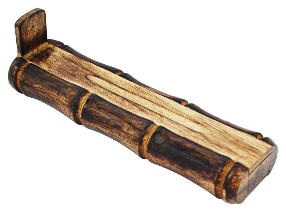 Ramakrishnananda, Bamboo Stick Incense Holder with Storage