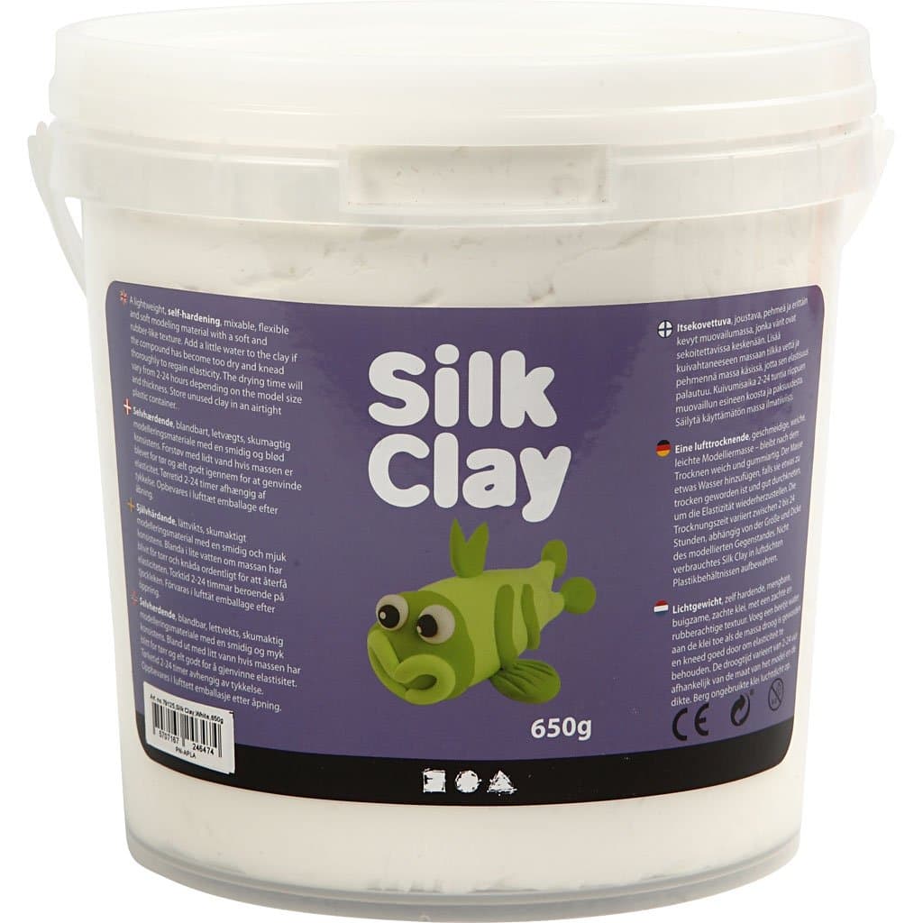 Silk Clay 79125, White, 650 g