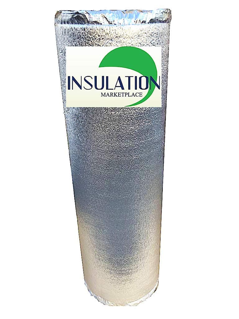 Insulation Marketplace SmartSHIELD - 3mm 48" x 25' Reflective Insulation Roll Foam Core Radiant Barrier Insulation Foil - Engineered Foil