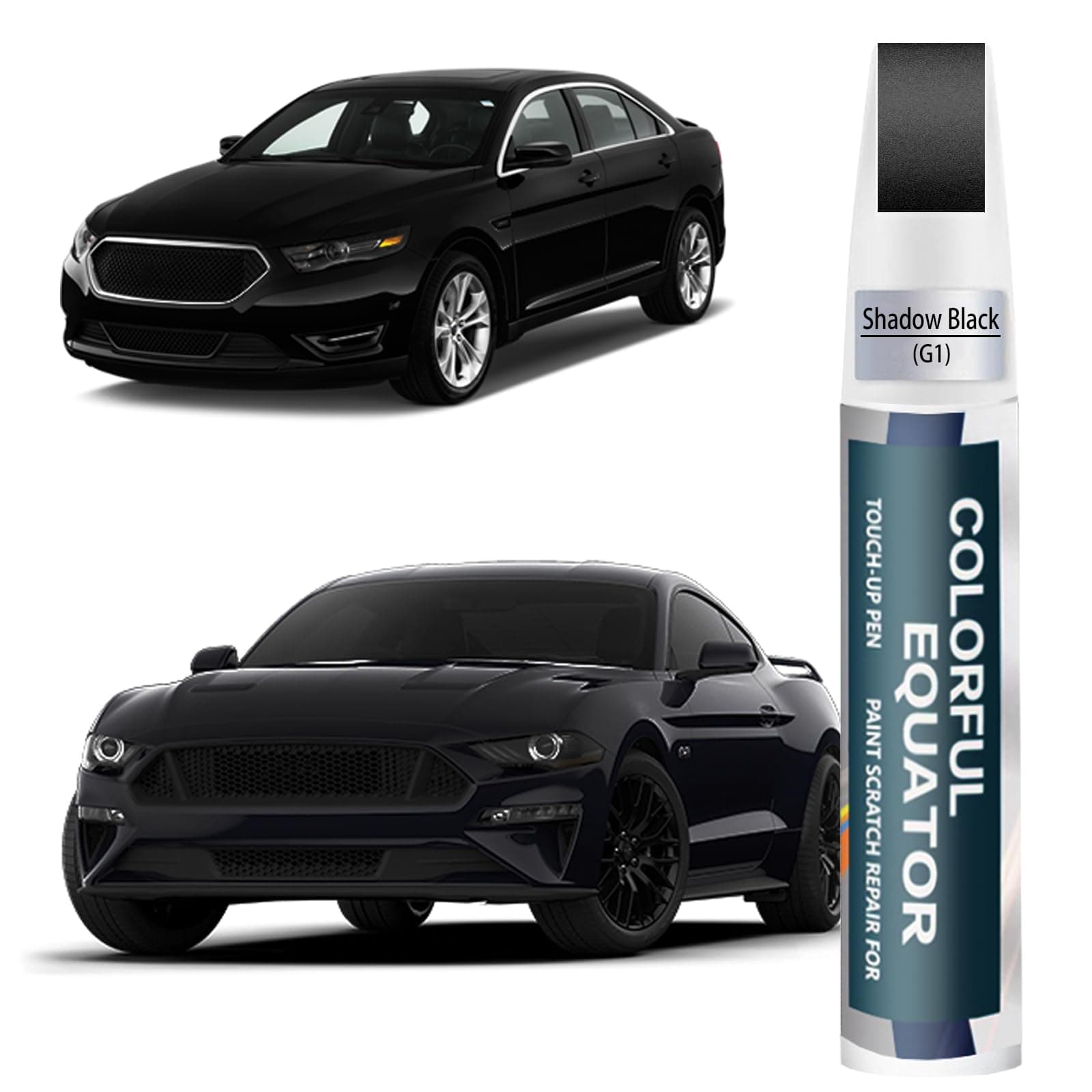G1 Shadow Black Touch Up Paint for Ford, Car Paint Pen Scratch Repair Two-In-One Touch Up Paint, Premium Car Scratch Remover for Deep Scratches