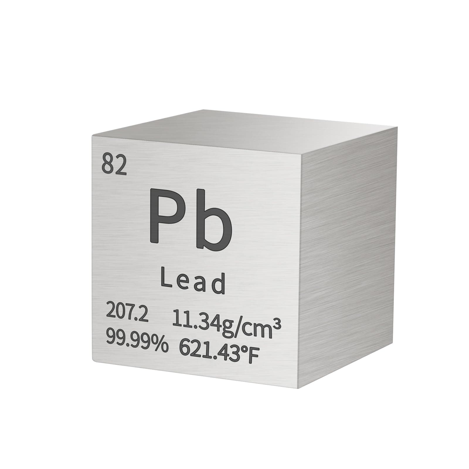 Lead Cube Metal Density Cubes Pure Metal High Density Element Cube for Element Collections Lab Experiment Periodic Table Collection DIY Teacher Science Creative Gift（Lead，1 Inch）