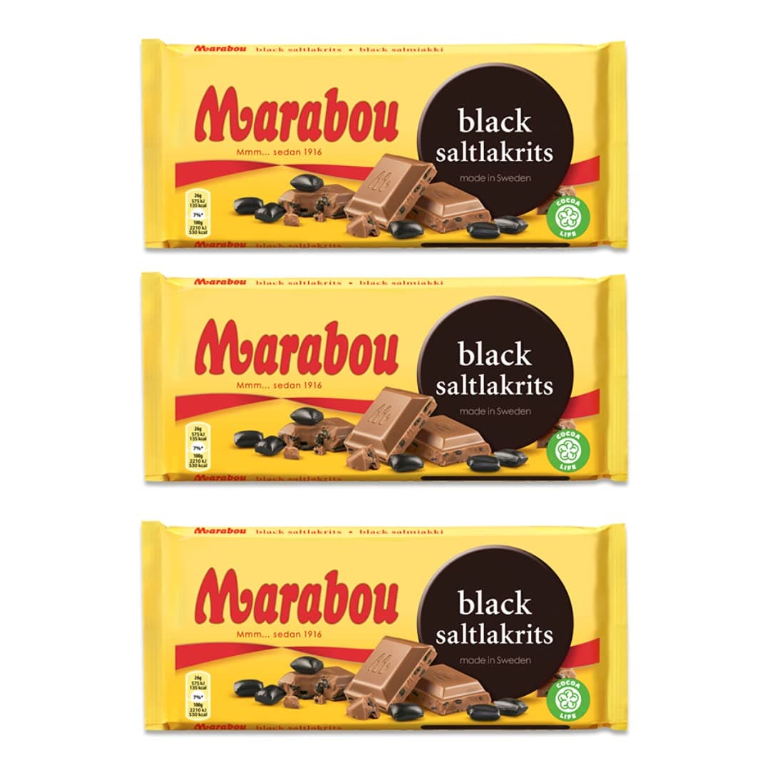 Marabou Black Licorice - PACK OF 3