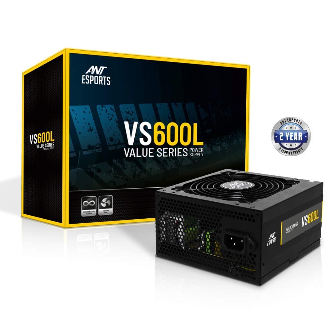 VS600L Non-Modular High Efficiency Gaming Power Supply/PSU with 1 x PCIe and 120mm Silent Fan