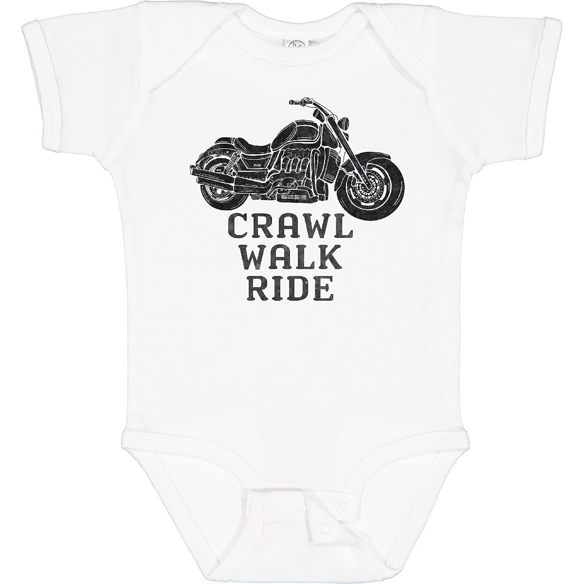 Crawl Walk Ride Motorcycle Baby Bodysuit