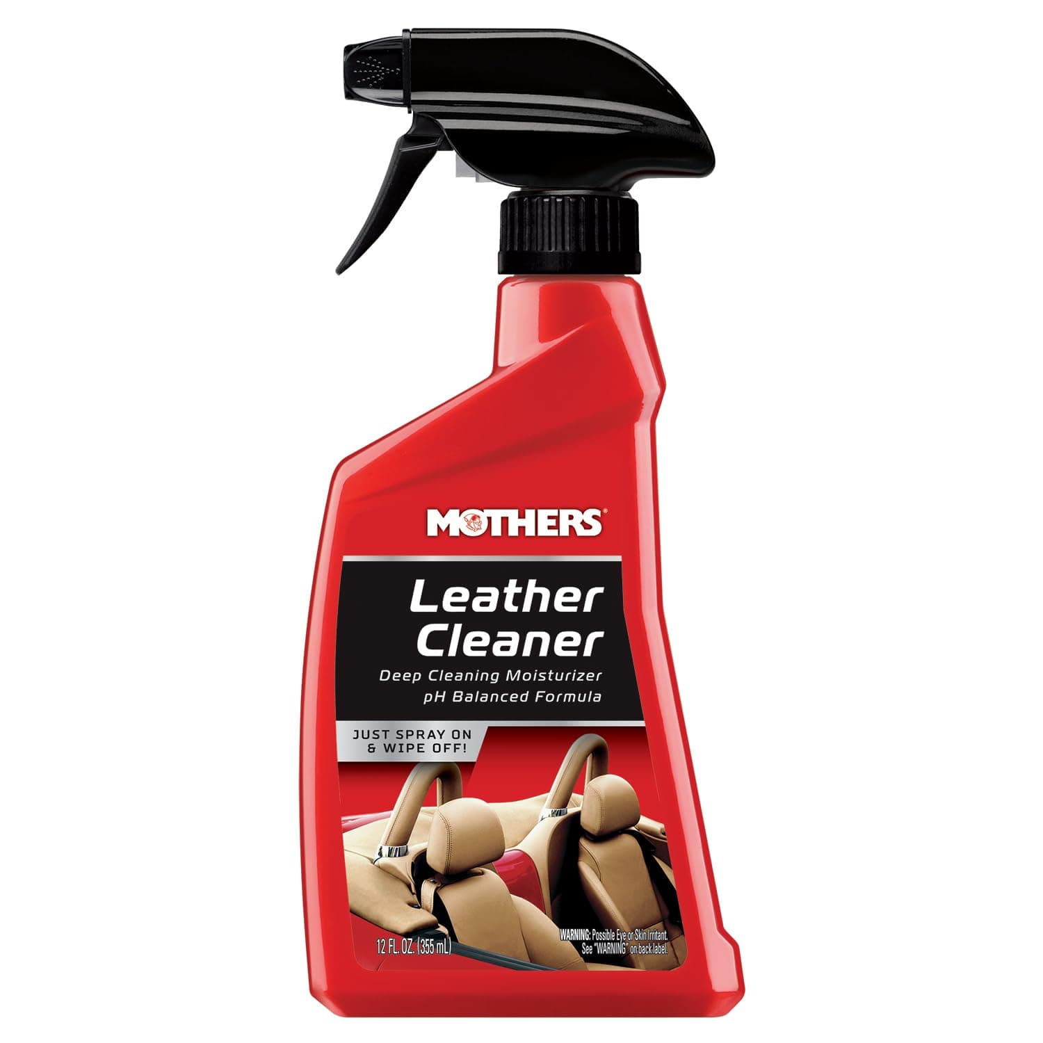 Leather Cleaner, 12 oz. — Advanced pH Balanced Formula Safely Deep Cleans & Moisturizes Leather Surfaces, Preps for Conditioning to Enhance Appearance & Longevity (06412)