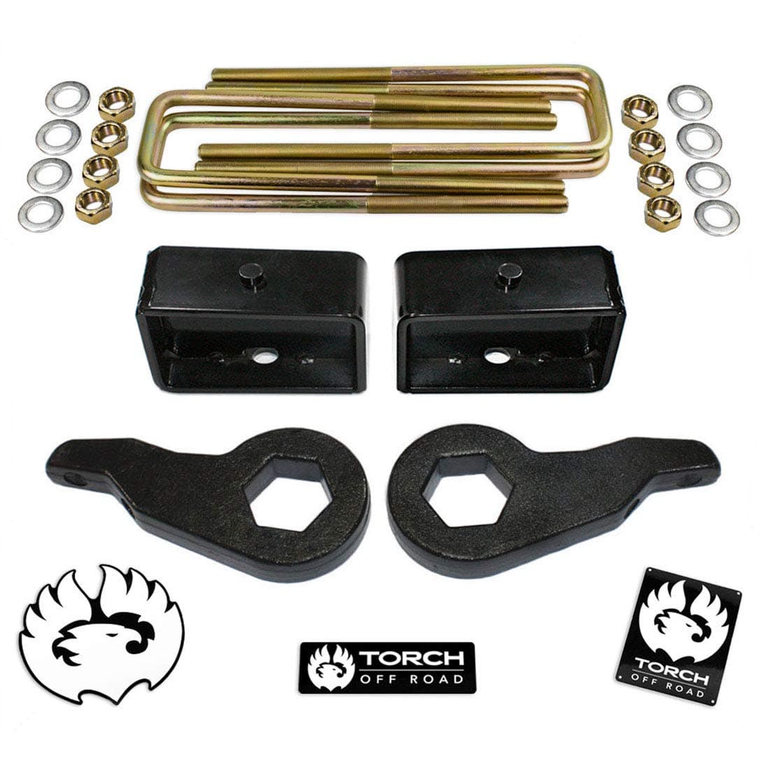 TORCH 3" Front 3" Rear Lift Kit For 1992-1999 Chevy Tahoe Suburban GMC Yukon 1500 4X4 4WD