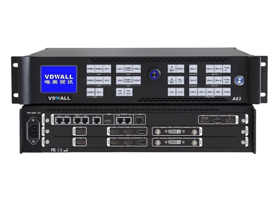 Best Price VDWALL A63 Stage Events HD LED Video Processor