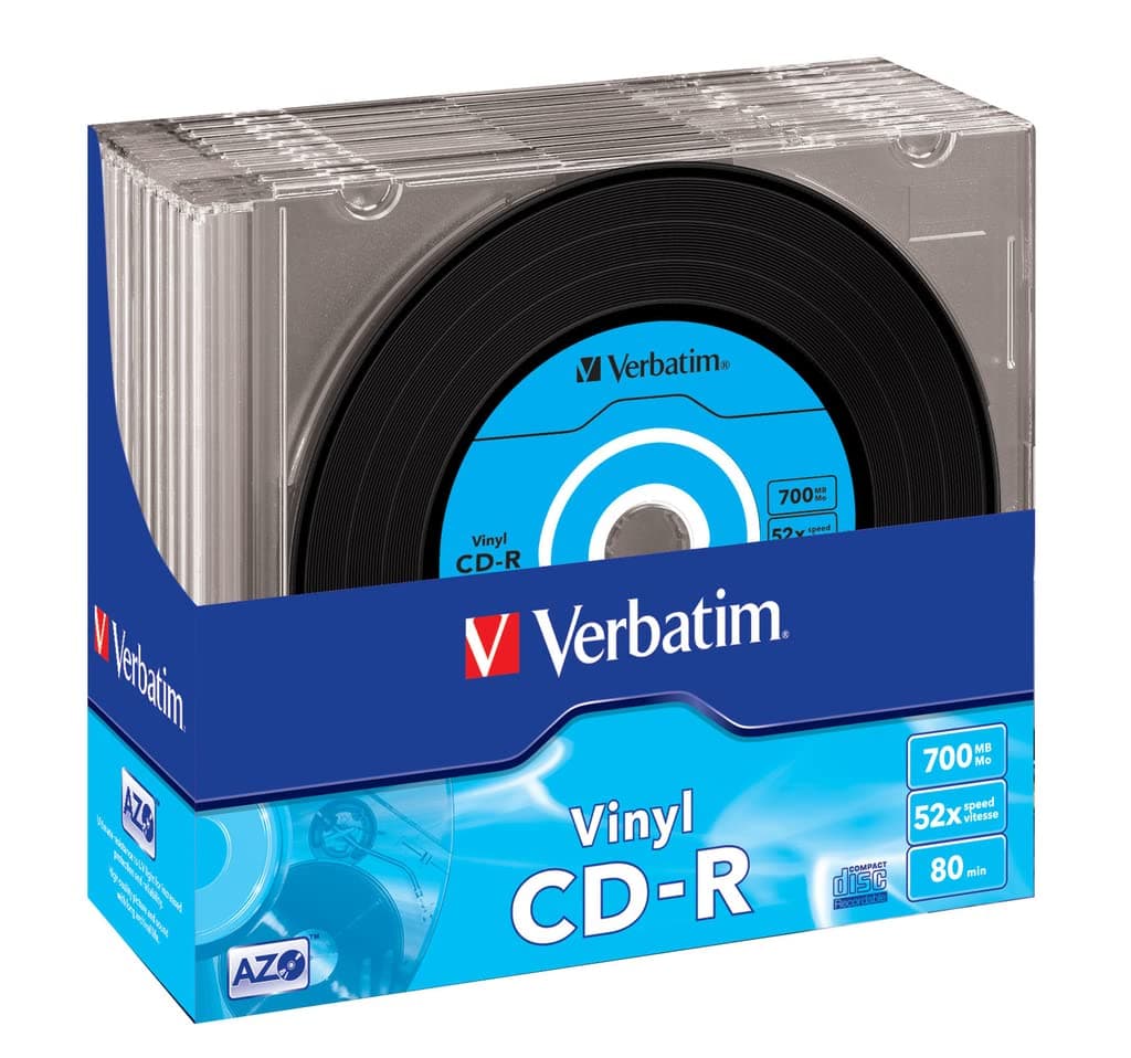 43426 52x Vinyl CD-R - Slim Case 10 Pack