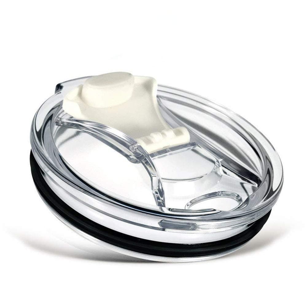 YouZi 2 Pack Spill Proof and Splash Resistant Lid for Yeti Rtic Ozark Trails Tumbler Rambler Cups 30 oz (White)