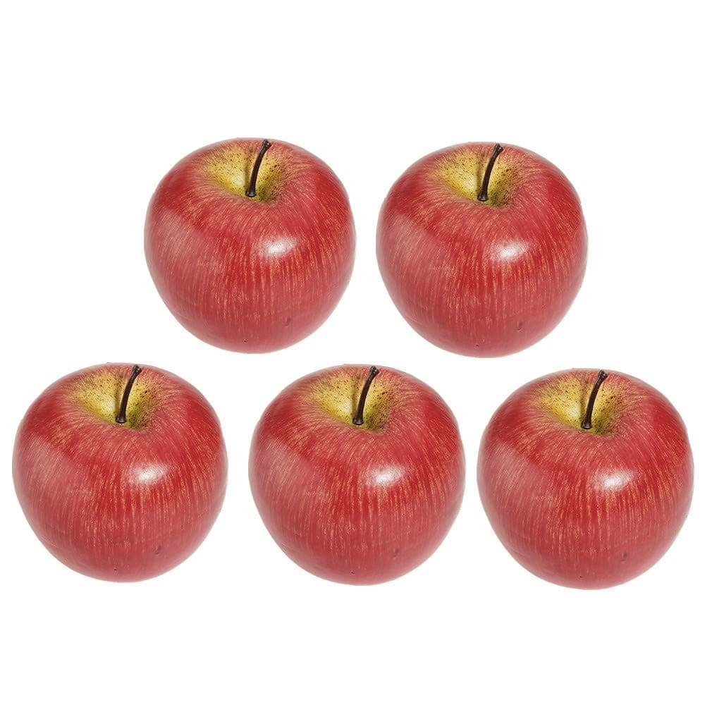 5 Pcs Artificial Apples Home Kitchen Party Decorative Fruit Lifelike Fruits Decoration Photography Props by SamGreatWorld