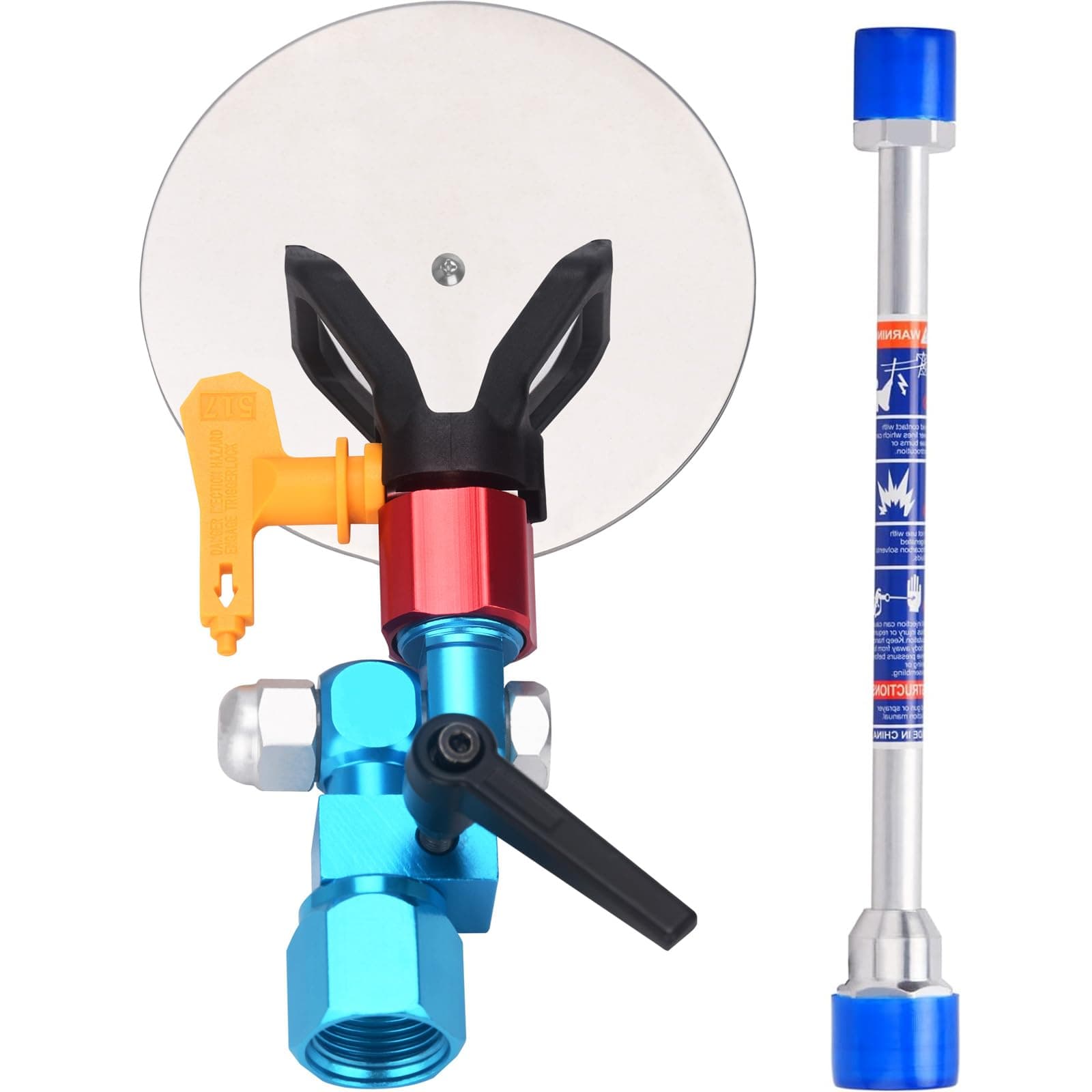 Jinwen 120025 Spray Guide Accessory Tool For All Airless Paint Sprayer 7/8" w/ 517 Tip With 10 Inch Extension Pole