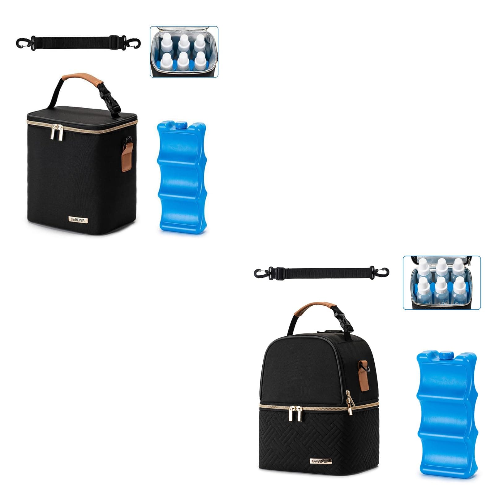 BABEYER Breastmilk Cooler Bag with Ice Pack