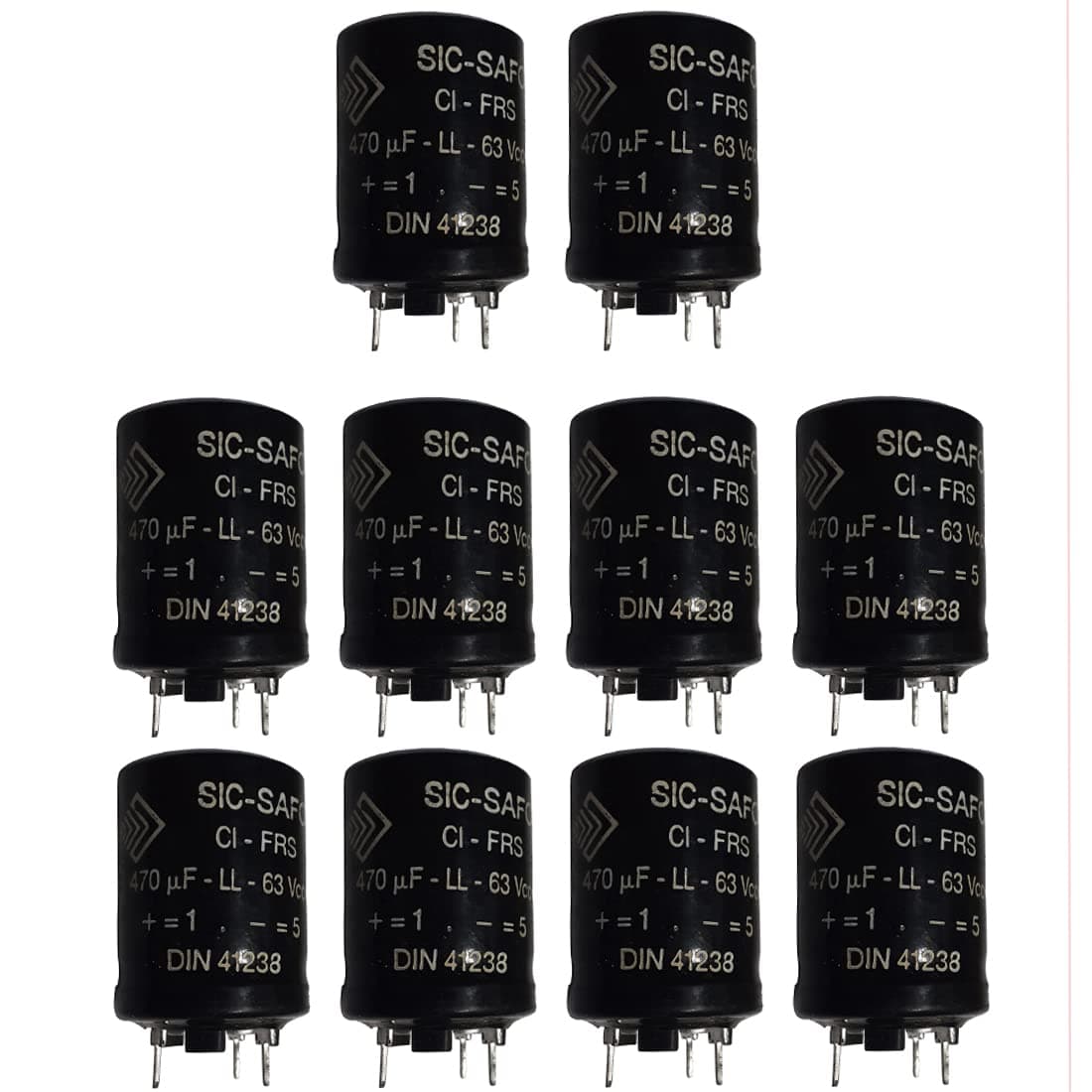 MELODY"S HOBBY CENTRE 470 mfd, 63V. Electrolytic Capacitor. Set of 10 pcs