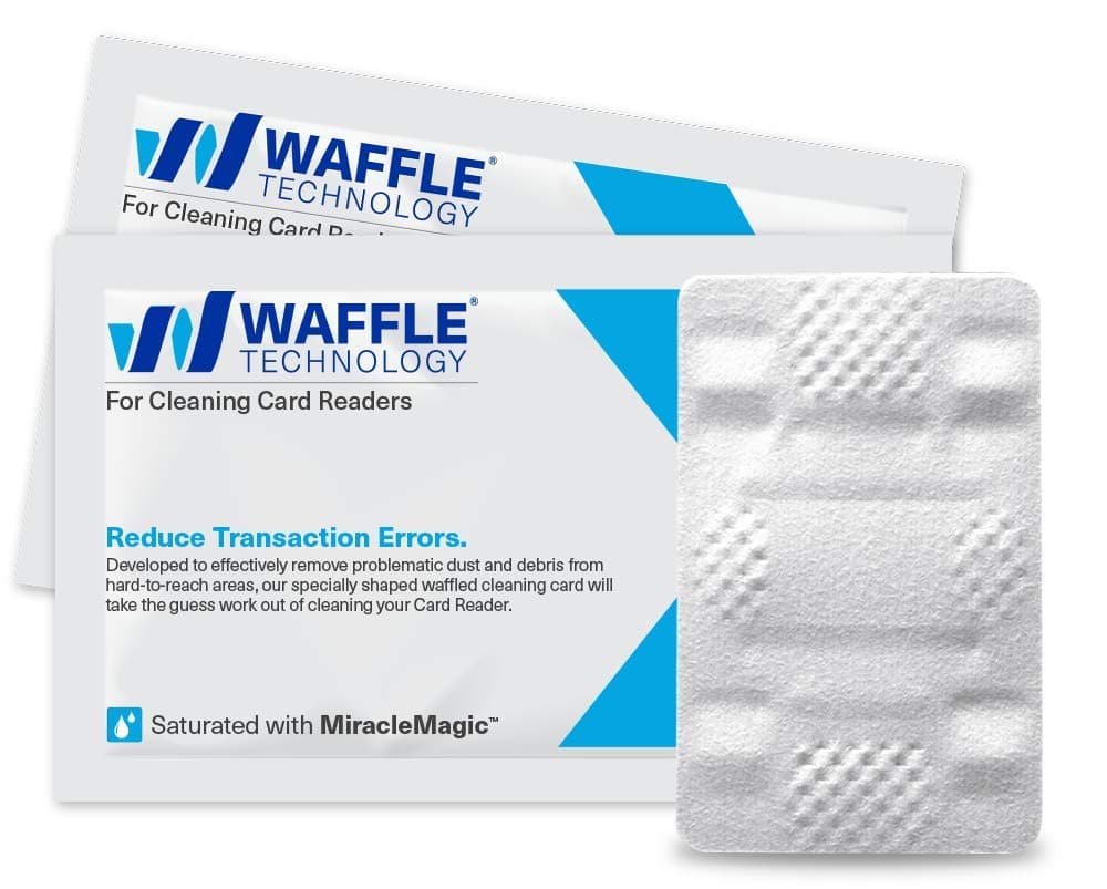 Waffletechnology Card Reader Cleaning Cards CR80 (40/Box)