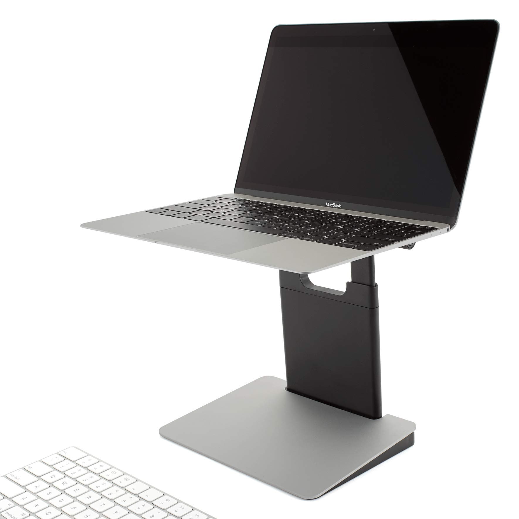 TINY TOWER Height Adjustable and Portable Laptop Stand for PC and MacBook - Space Gray