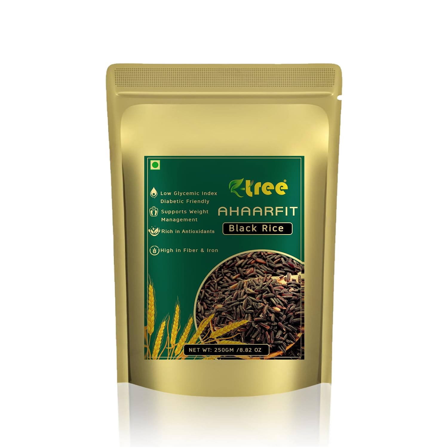 🌿 R-Tree Organic Black Rice 250g 🌿 | Nutrient-Packed Manipuri Black Rice Superfood | High Protein, Rich in Antioxidants & Minerals | Low GI, Weight Management & Low Fat | 100% Whole Grain, Ideal for All Ages