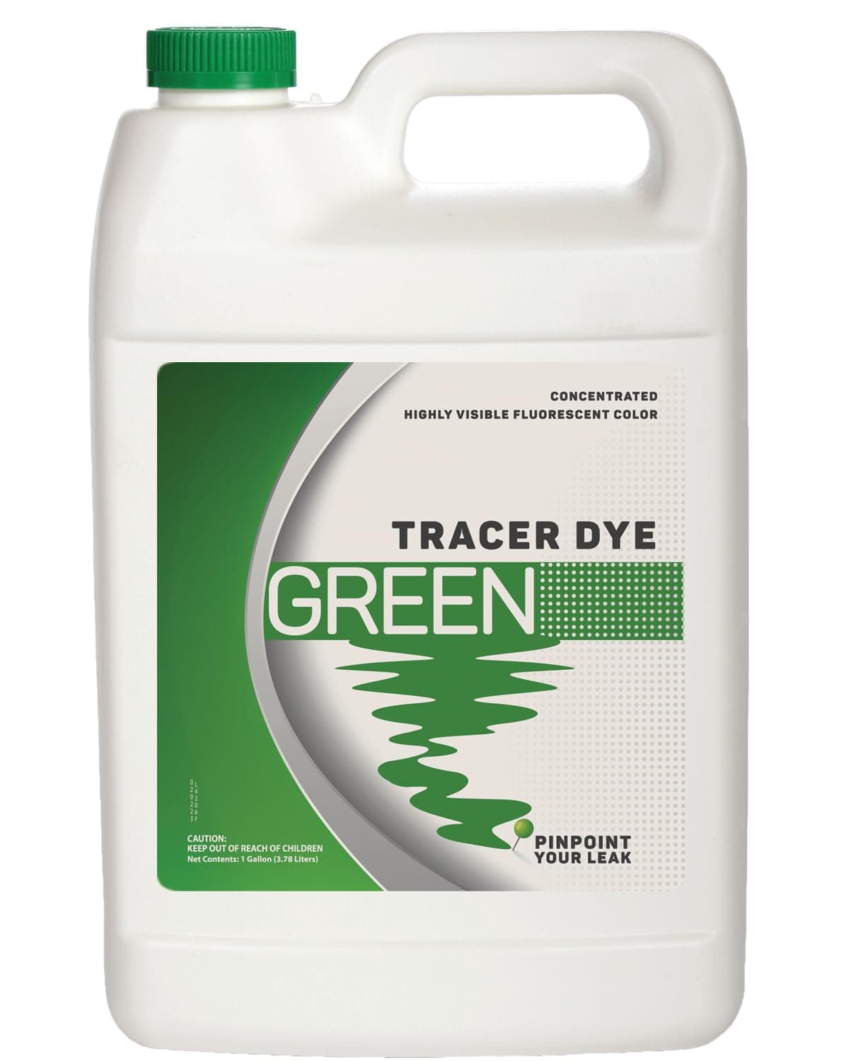 Green Tracing Dye - Highly Visible Concentrated Fluorescent Leak Detection Dye - 1 Gallon