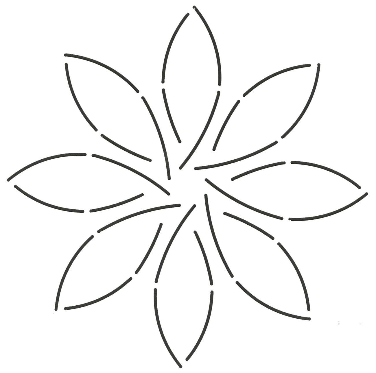 Quilting Creations Pinwheel Quilt Stencil