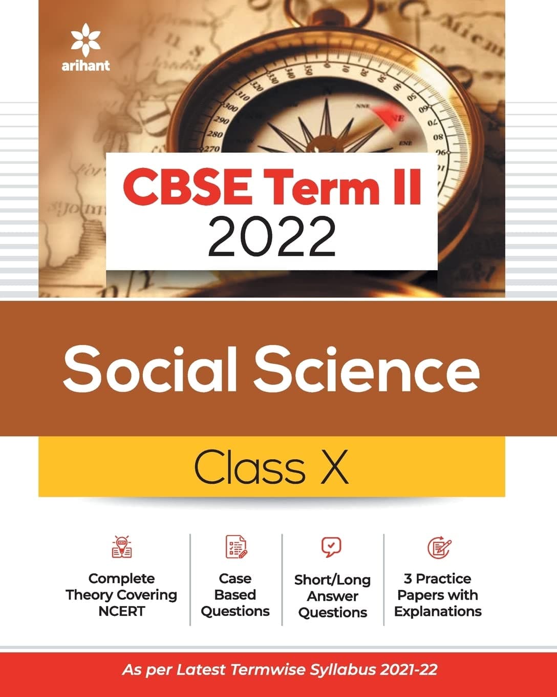 Arihant CBSE Social Science Term 2 Class 10 for 2022 Exam (Cover Theory and MCQs) (Old Edition) Paperback – 20 November 2021