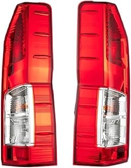 Rear Tail Light Lamp, Halogen Tail Light, Right and Left Taillights for Toyota Hiace 2019-2023 (Tail light Pair Set)