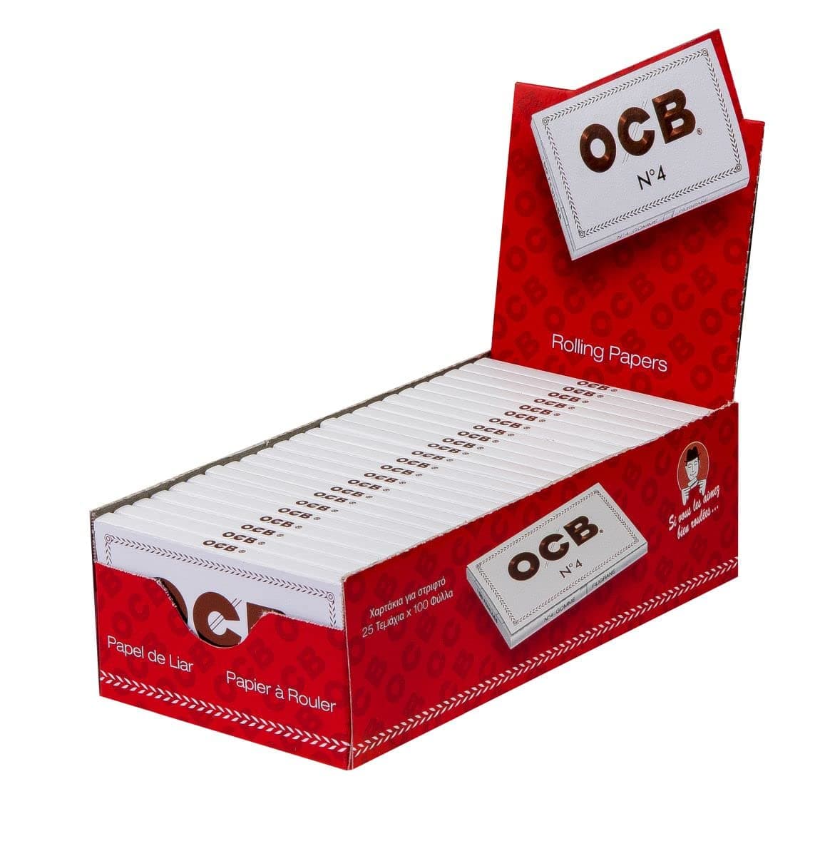 OCB 15432 short paper, number 4, white