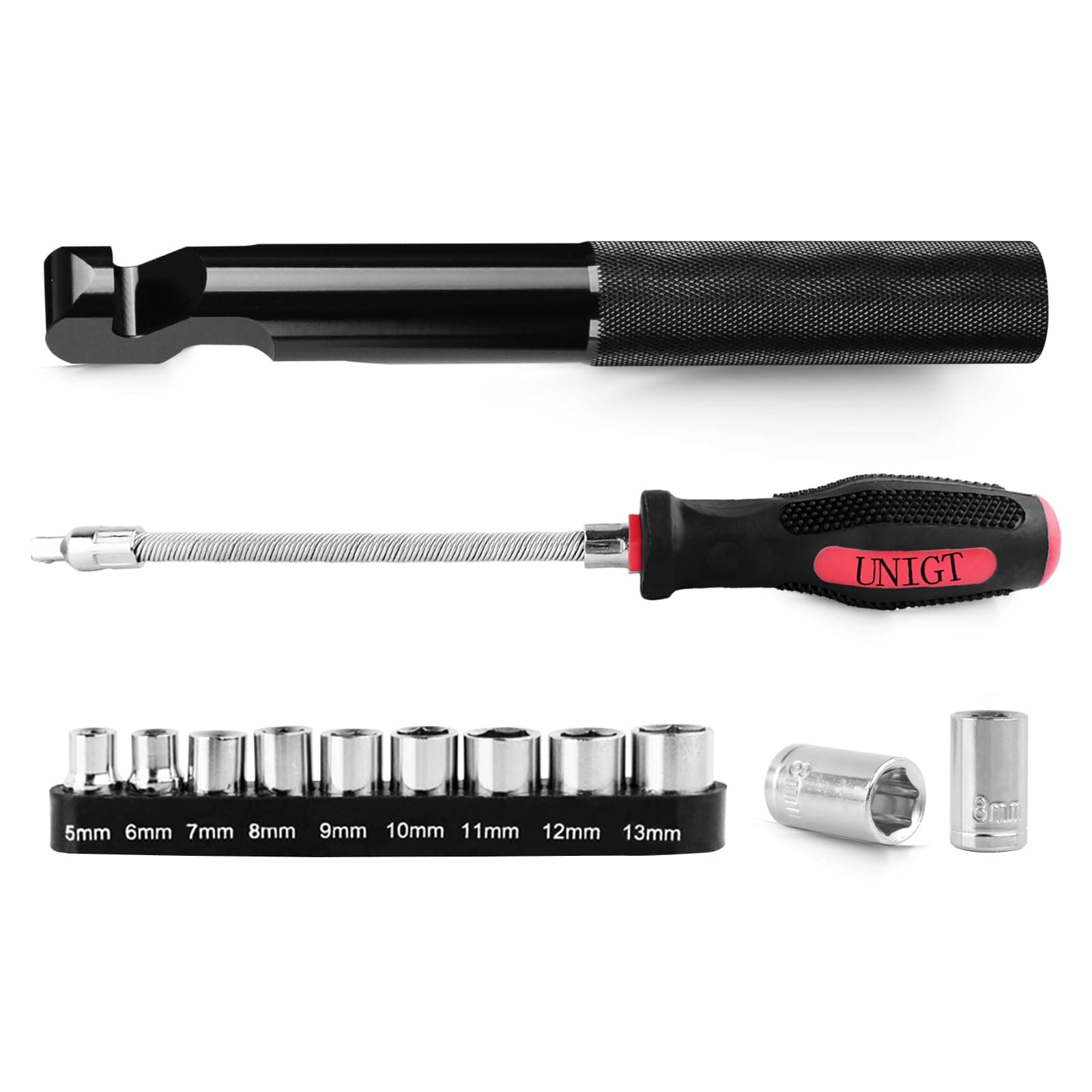 Belt Changing Tool with Clutch Cover Removal Tool Kit Compatible with Polaris RZR 800 900 S 1000 XP XP4 General 1000 - Combo Package