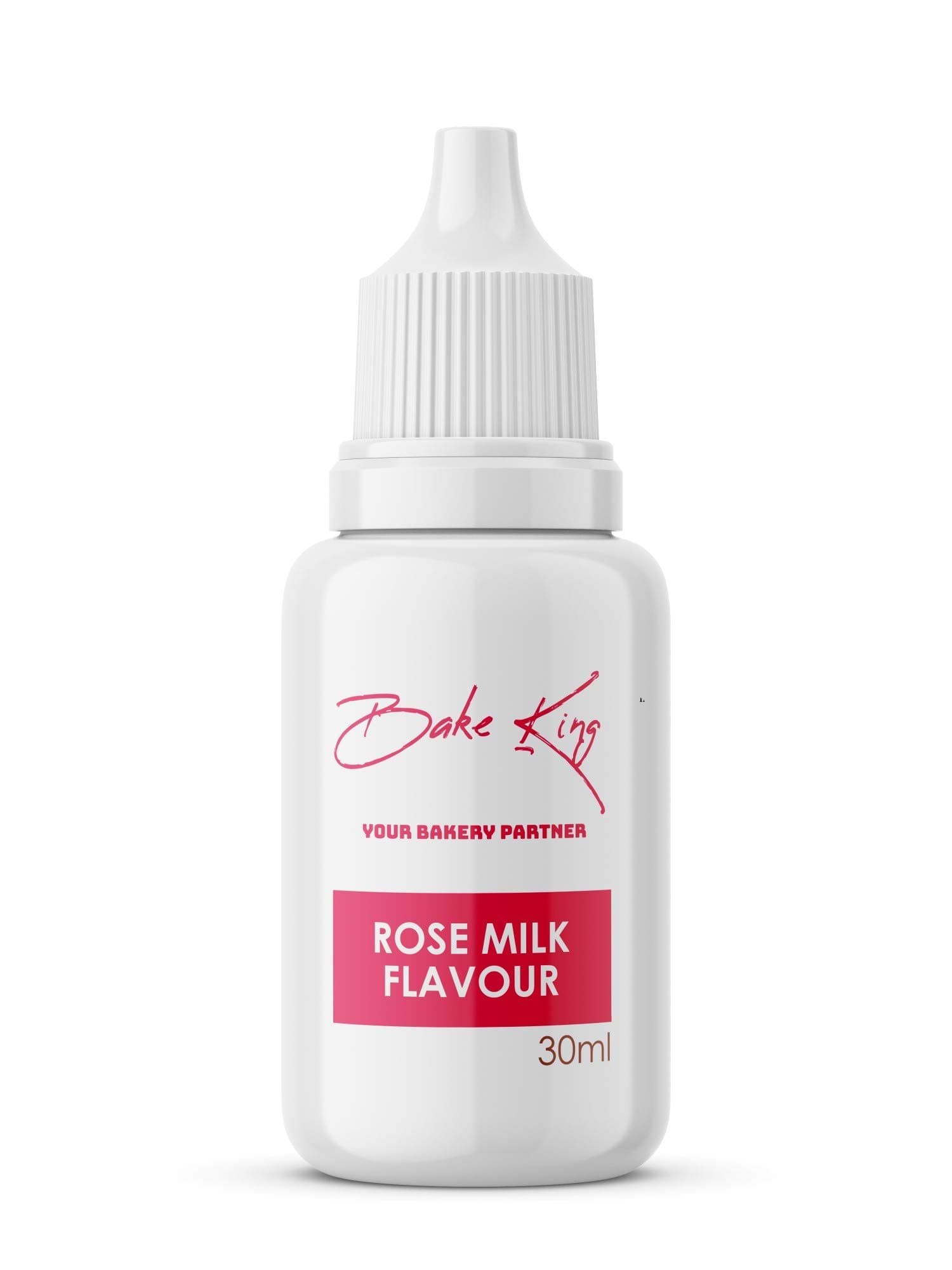 BAKE KING Rose Milk Flavour 30ML Essence for Baking Cakes Jams Jelies Cookies Ice Creams and Puddings Liquid Food Essence for Cake Making (Rose Milk Flavour 30ml)
