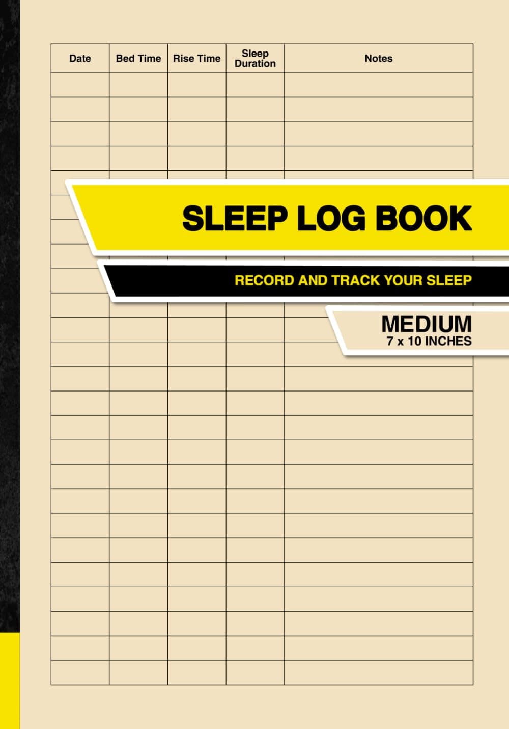 Sleep Log Book: Record and Track Your Sleep | Medium Paperback – 12 May 2024